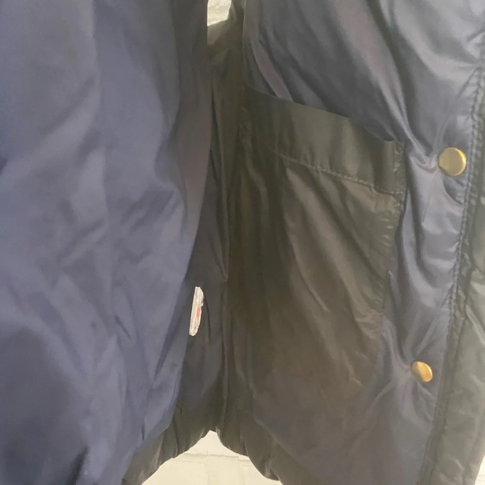 J. Crew Women’s Quilted Vest with Gold Accents size small
